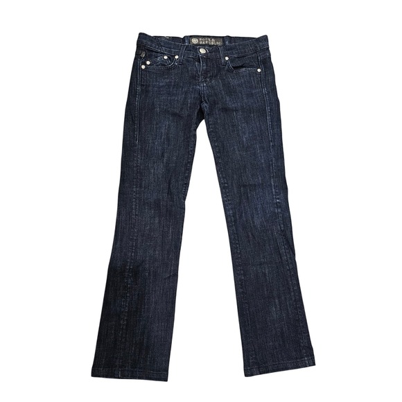 Rock & Republic Jeans Embellished Pockets Dark Wash Denim - Picture 1 of 10